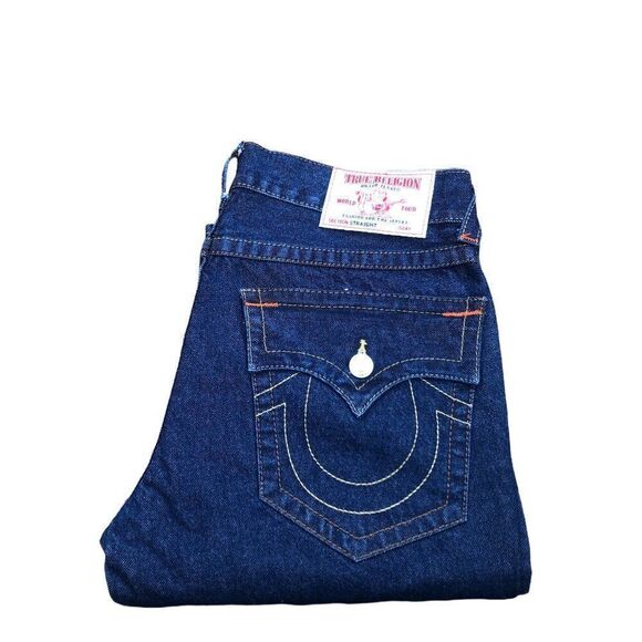 True Religion Jeans Size 34 STRAIGHT Blue - Picture 8 of 9